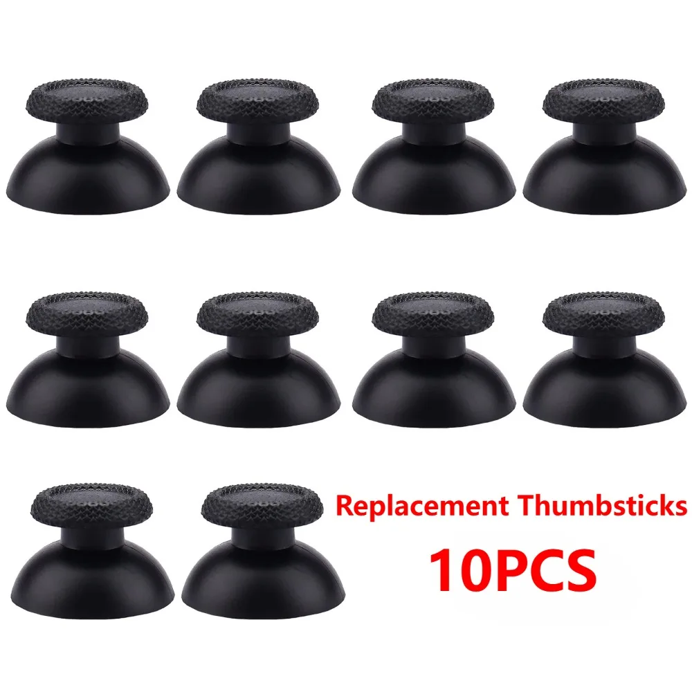 10pcs Replacement Thumbsticks for PS5 PS4 PS3 Controller Analog Thumb Sticks for XBOX ONE Series 360 Joystick Caps Repair Parts