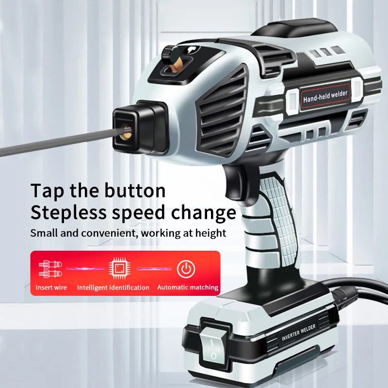 160V-250V Wide Voltage 4600W Handheld Welder IGBT Inverter ARC Welding Machine w/Digital Display for Metal Car Repair