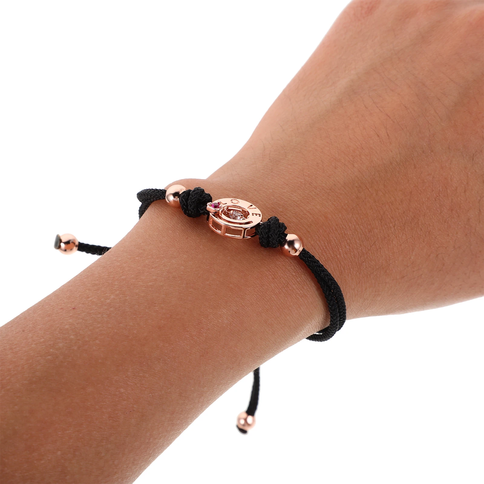 1 Pair Adjustable Vibration Touch Bracelets Durable Woven For Long Distance Relationship Couples Matching Wristbands Him Her