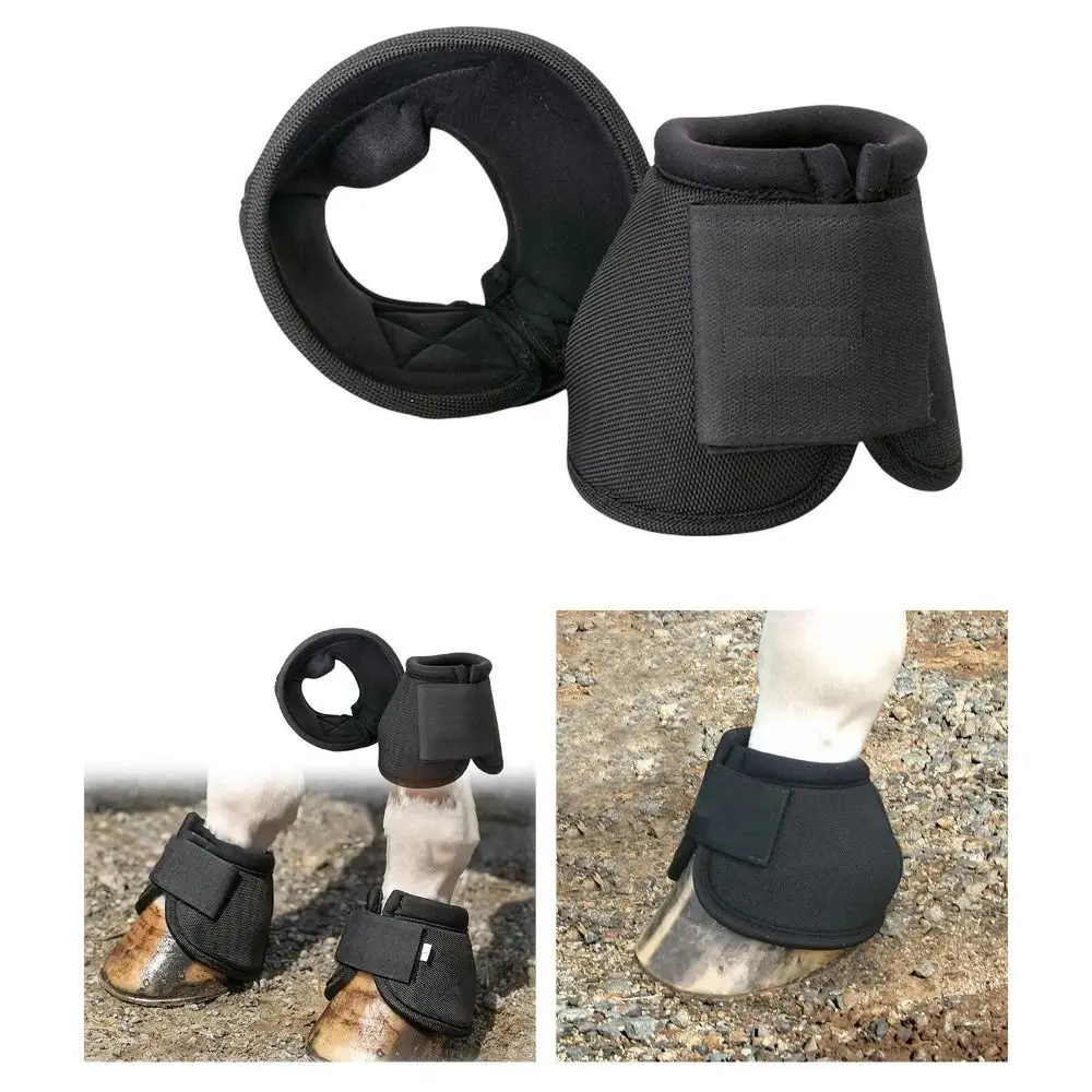 1pair Durable Horse Feet Guards Tear Resistant Oxford Fabric Horse Boots Sturdy Reusable Hoof Wrists Protector