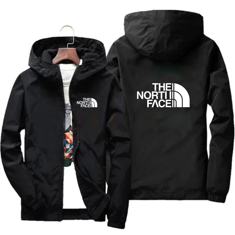 2025 Fashion Men's Casual Outdoor sportswear Men's fashion jacket, large size S-7XL Windproof zipper hooded jacket