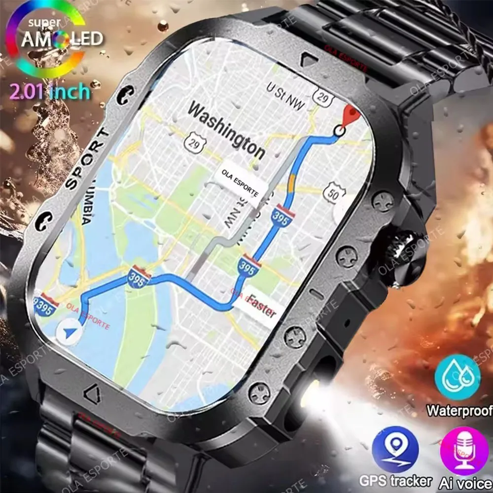 2025 New LED Men's Smartwatch Bluetooth Talking Smartwatch Multi Sport Mode Health Monitor Outdoor Sport Smart Watch For Android