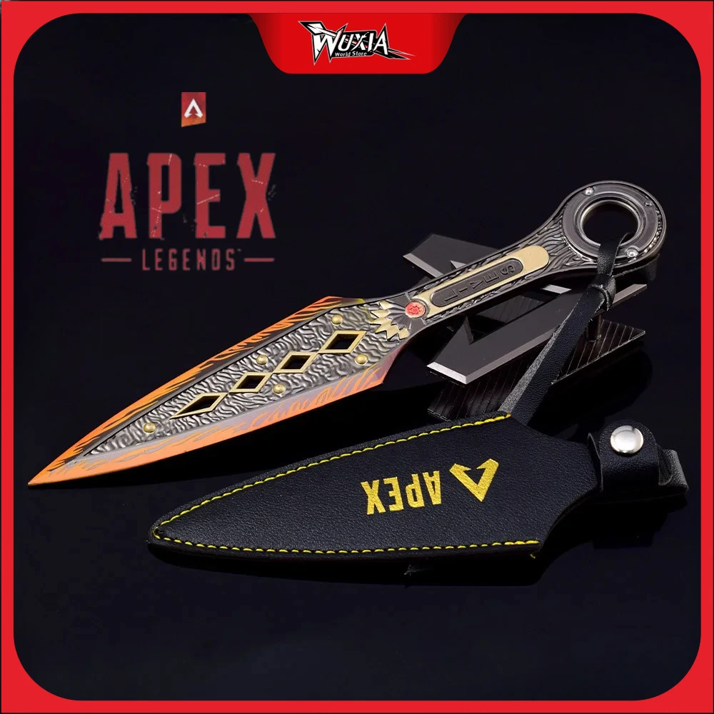 22cm Apex Legends Heirloom Weapon Wraith Kunai Game Metal Katana Ninja Swords Rotatable Melee Weapon Model Gifts Toys for Boys