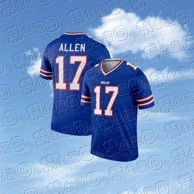 24-25 Adult American Football Jersey Rugby Jersey Sportswear Training Jersey T-shirt Bills Allen