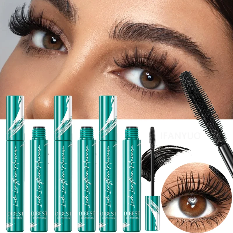 3D Black Waterproof Mascara for All Lengthening Make Up Products Eyelash Extension Thick Silk Fiber Mascara Eye Cosmetics Tools