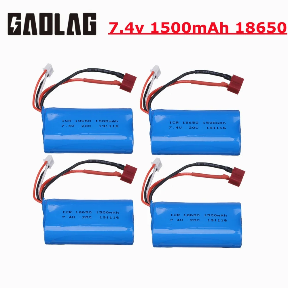 7.4V 1500MAH lipo Battery 18650 for Q46 Wltoys 10428 /12428/12423 RC Car Spare Parts with charger 7.4V 2S battery for toys parts
