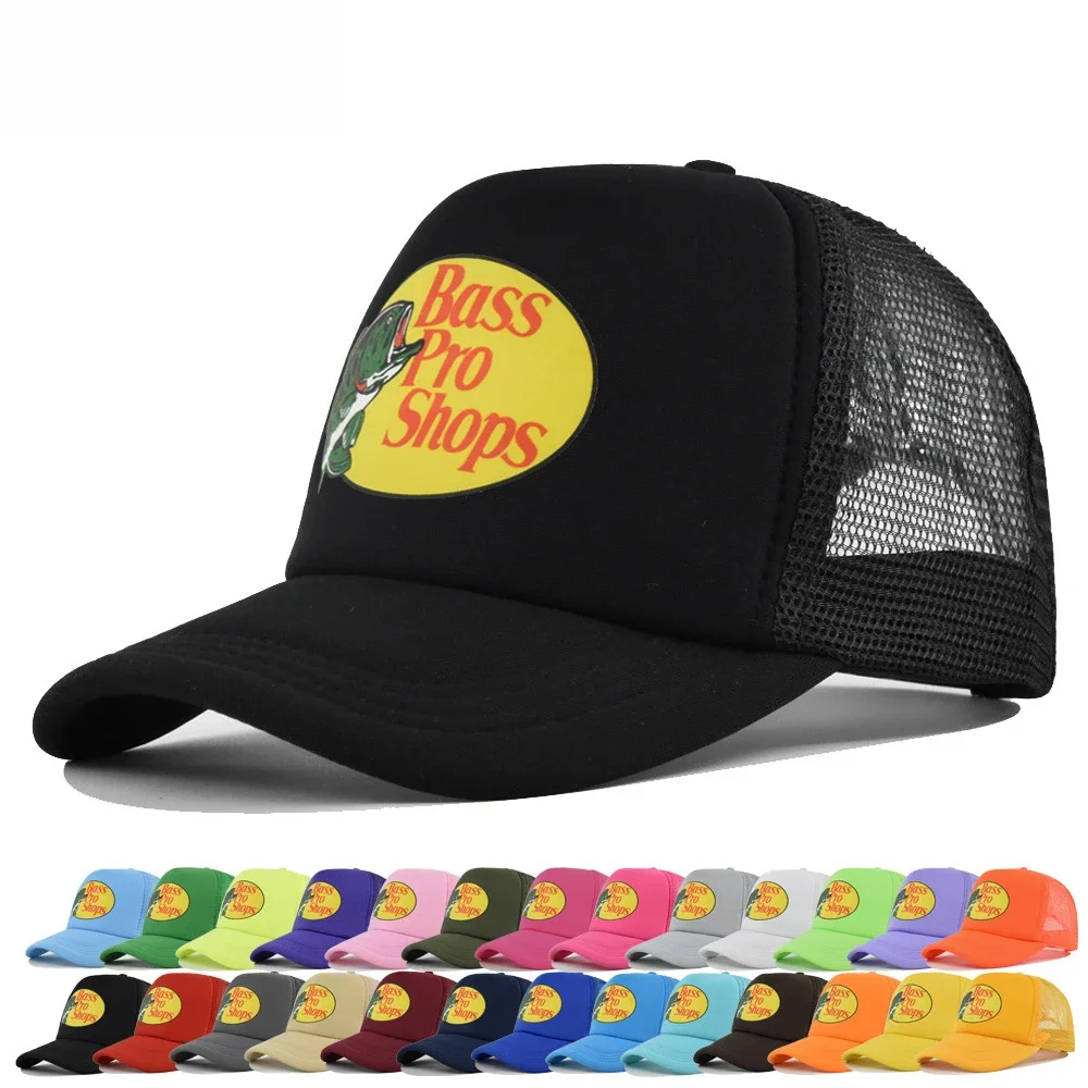 Baseball Cap With BASS Patch Men's Snapback Baseball Hat Four Seasons Outdoor Fashion Visor Caps Women Casual Cap