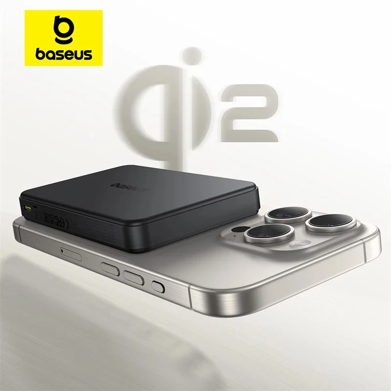 Baseus Qi2 Magnetic Power Bank 10000mah 15W Wireless Charging 22.5W Wired Charge Qi2-Certified for iPhone 16 15 14 13 12 Pro Max