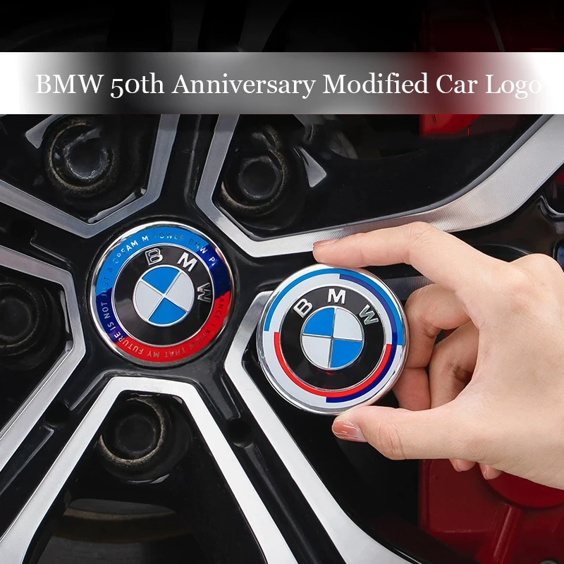 BMW 50th Anniversary Kith Limited Edition Car Logo 3 Series 5 Series X1 X2 X3 X4 X5 Front and Back Modified Tail Logo Decoration