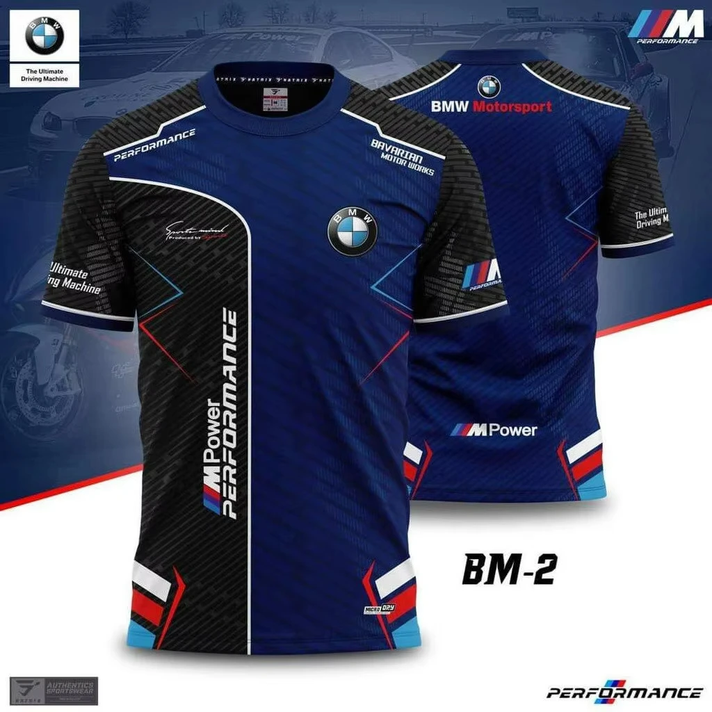 BMW M POWER SHORT SLEEVE SHIRT 2025 Outdoor Sports Cycling Quick-Drying Breathable T-shirt Mountain Motorcycle Cycling Tees