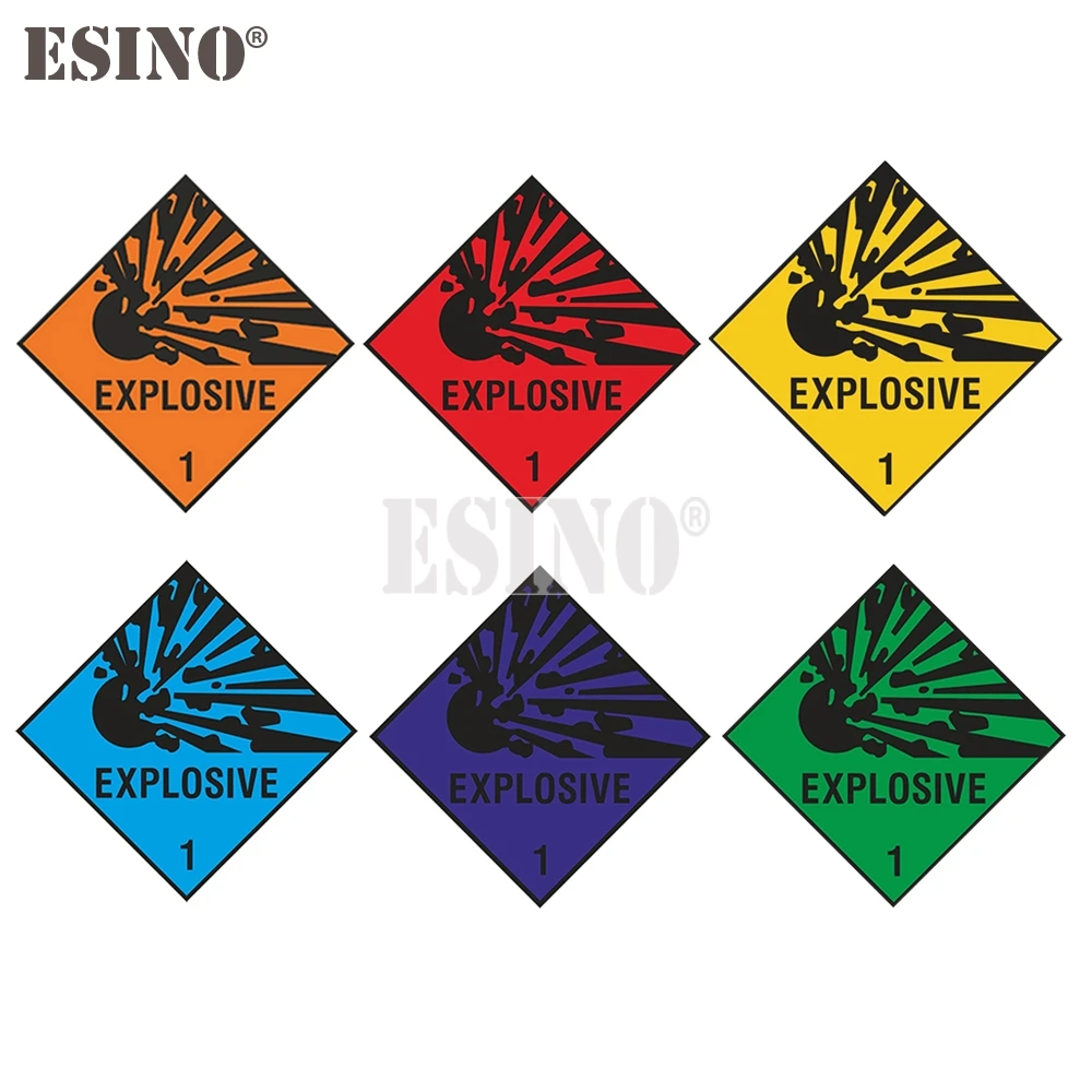 Car Styling Creative Explosive Explosion Warning Danger PVC Waterproof Car Body Sticker Pattern Vinyl