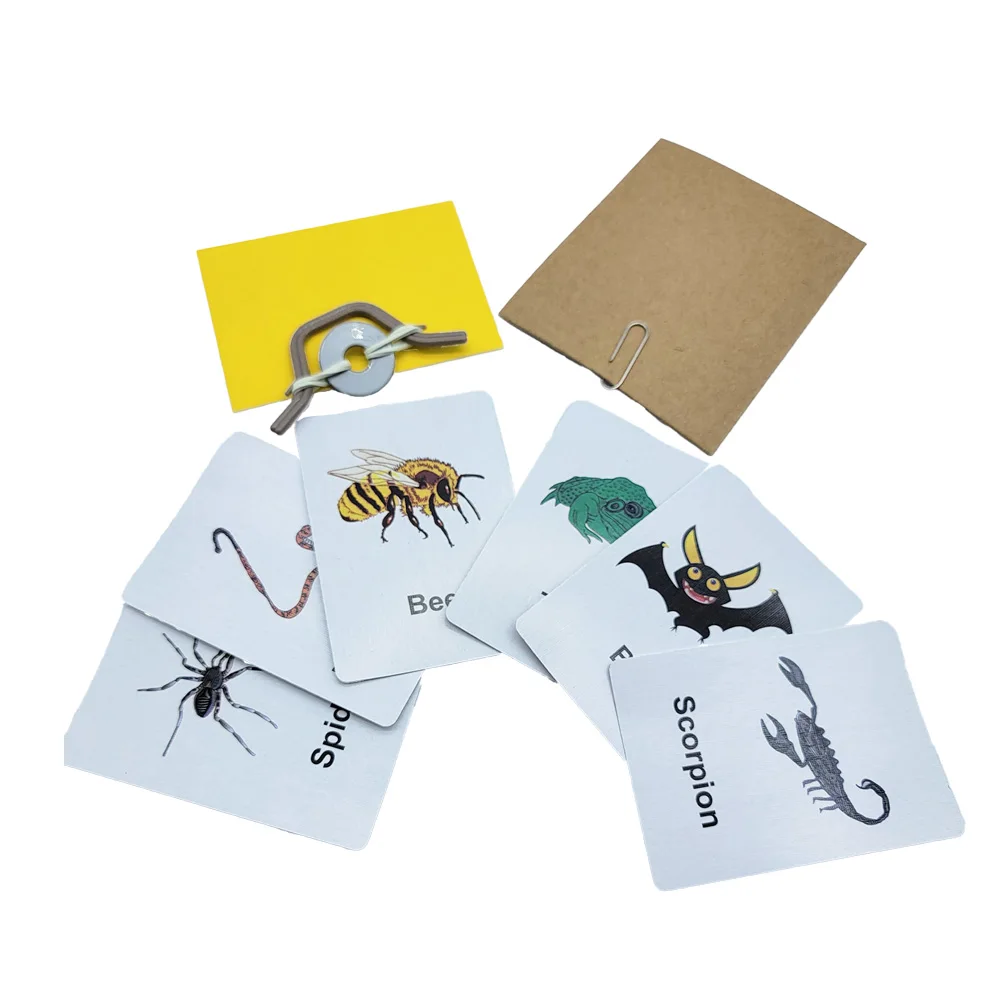 Color Animal Prediction Danger Card Magic Trick Set Close Up Street Card Props Prediction Magic Toys For Children 
