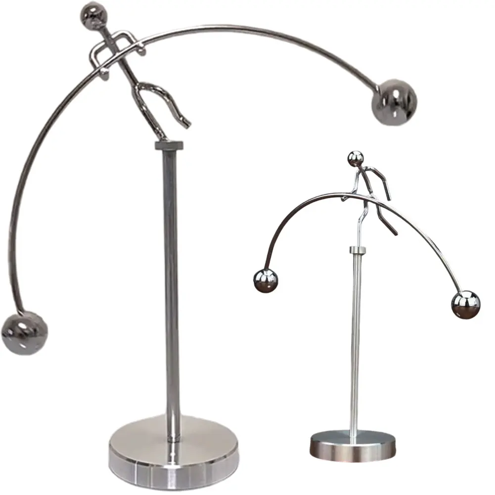 Creative Balance Ball Swing Weightlifting Small Iron Man Does Not Fall The Small Man Decoration Tumbler Fun Ornaments