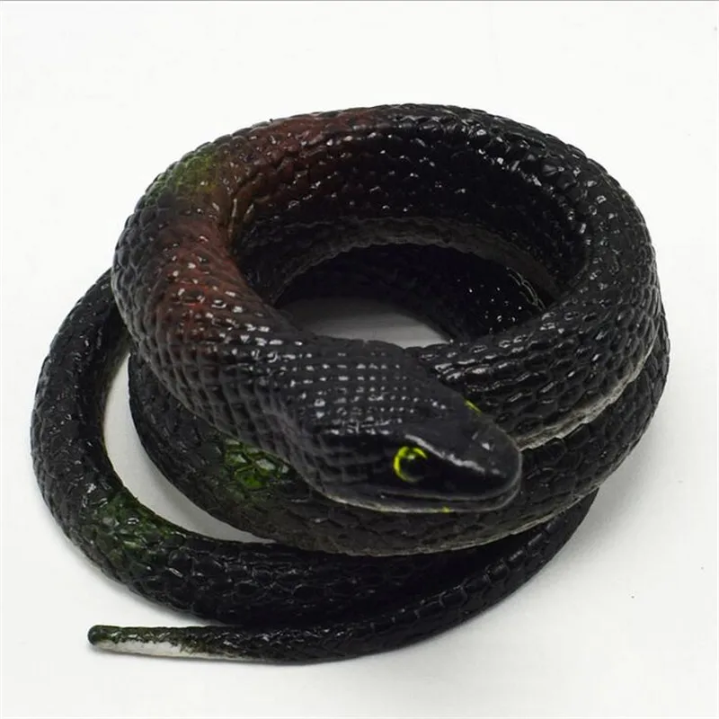 Creative Gift Realistic Soft Rubber Toy Snake Safari Garden Props Joke Prank Gift 75cm Novelty Gag Playing Jokes Toy Snakes
