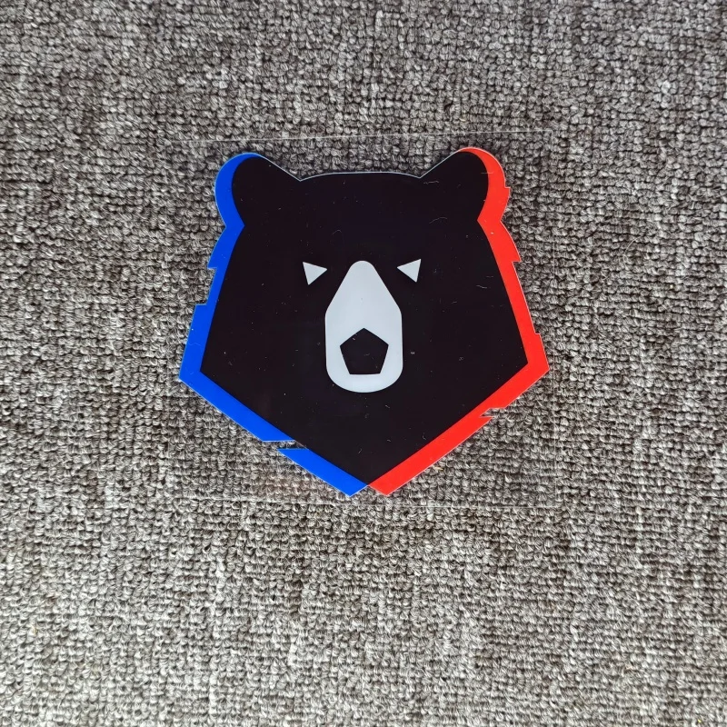 Crystal Label Russian Чемпионат России по футболу Polar Bear UV Transfer Car Stickers Decals For Phone Tablet Laptop D2