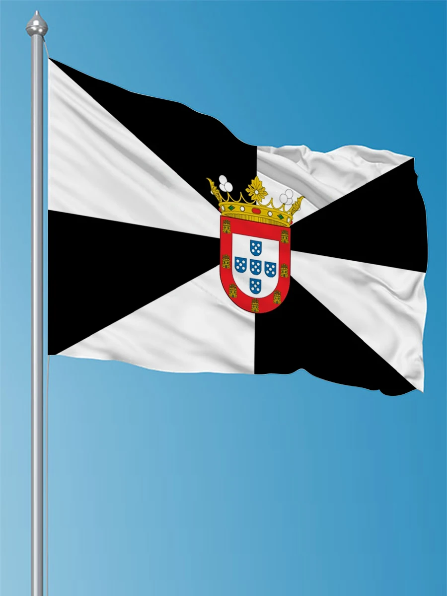 FLAGDOM 3X5Fts 90X150cm Spain Spanish Flag of Ceuta