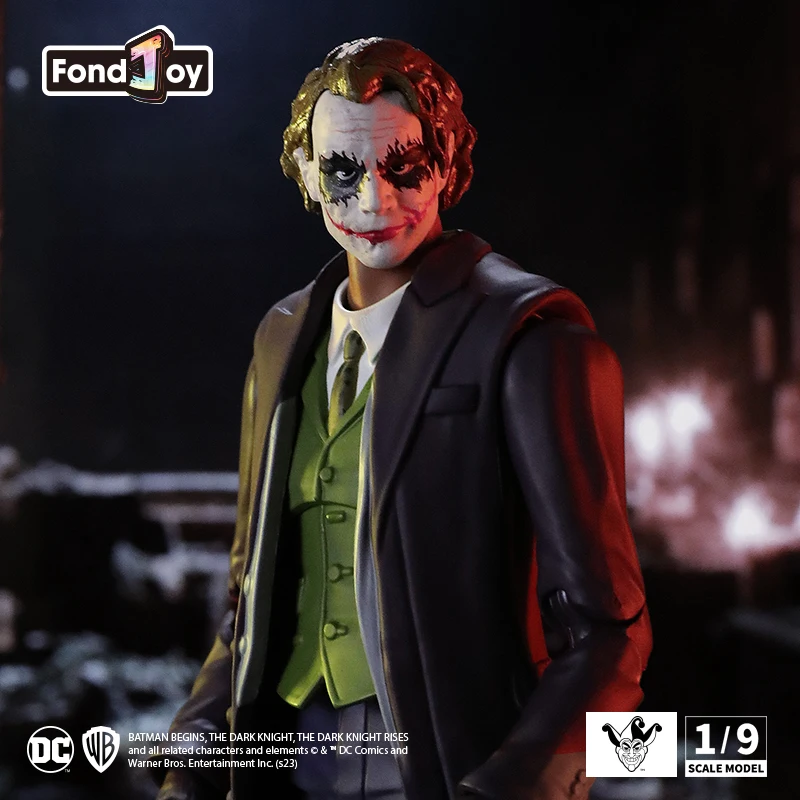 FondJoy Official DC Joker Figure,High-Quality PVC Material,Highly Restored Classic Maniacal Expression,Must-Have for Anime Fans