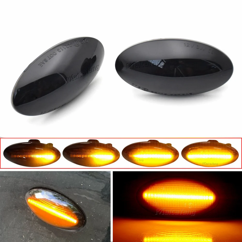 For Suzuki Swift Jimmy Vitara SX4 Alto Turn Signal Light LED Car Dynamic Side Marker Flowing Water Light Blinker Light A Pair