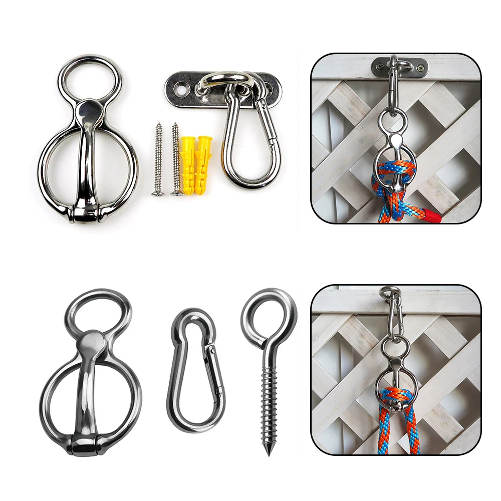 Horse Tack Harness Metal Accessories Rope Clamp Cinch Buckle Horse Tie Ring Snap Hook Equestrian Equipment