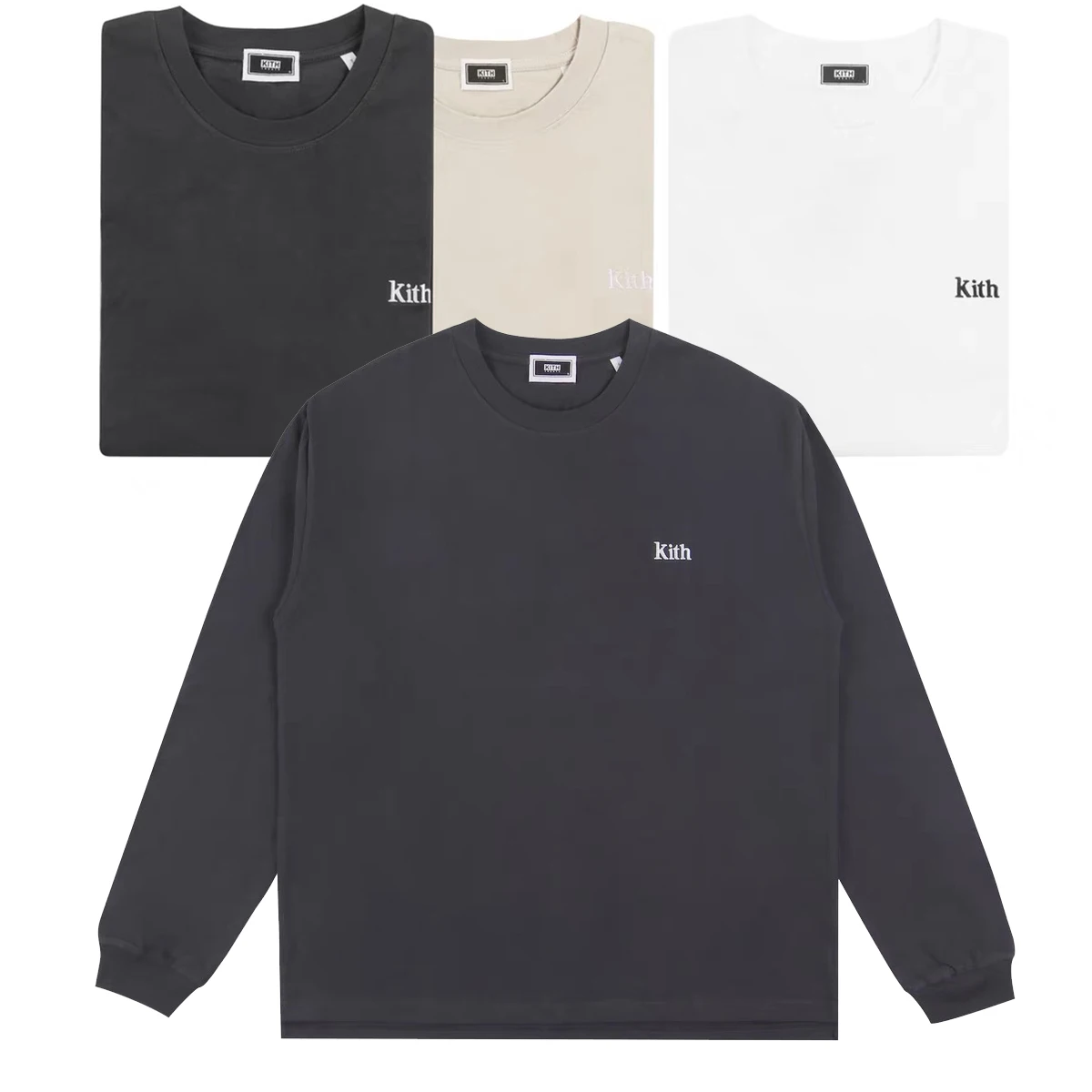 Hot sales High Quality Spring Autumn Long Sleeved T-shirt Men/Women Embroidery Cotton O-Neck Loose Sweatshirt Japan Style Tees