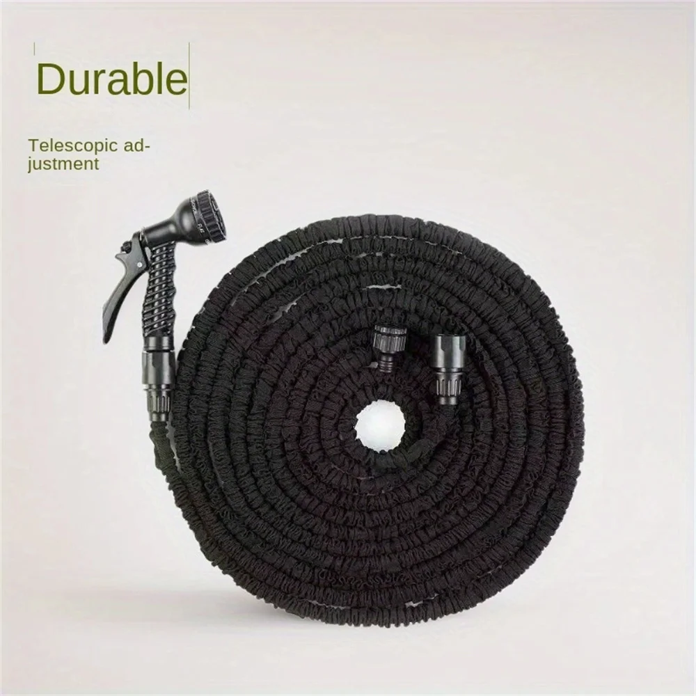Household 1 piece high-pressure garden telescopic water pipe 25FT 50FT 75FT 100FT 125FT garden water pipe car wash water gun car