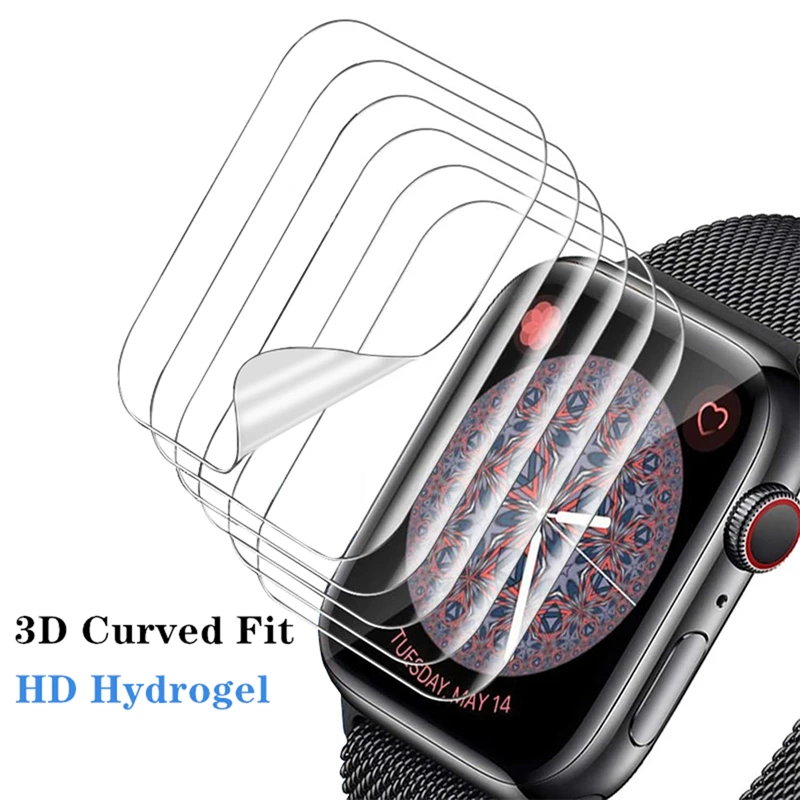 Hydrogel Film Cover Soft Screen Protector For iwatch Apple Watch Series 7 41mm 45mm For Apple Watch SE 4 5 6 38mm 42mm 40mm 44mm