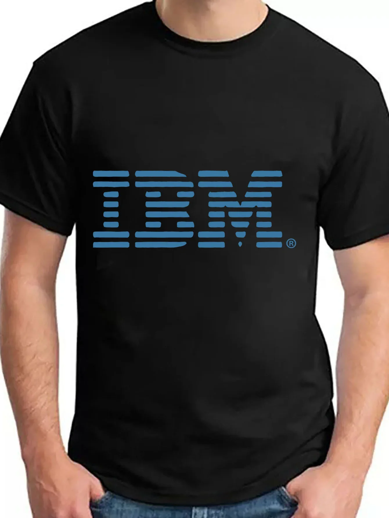 Ibm International Business Machines Streetwear Men Dad Gifts Mens Tops Short Sleeve T-Shirt Men's Summer Top Printed AMK12767