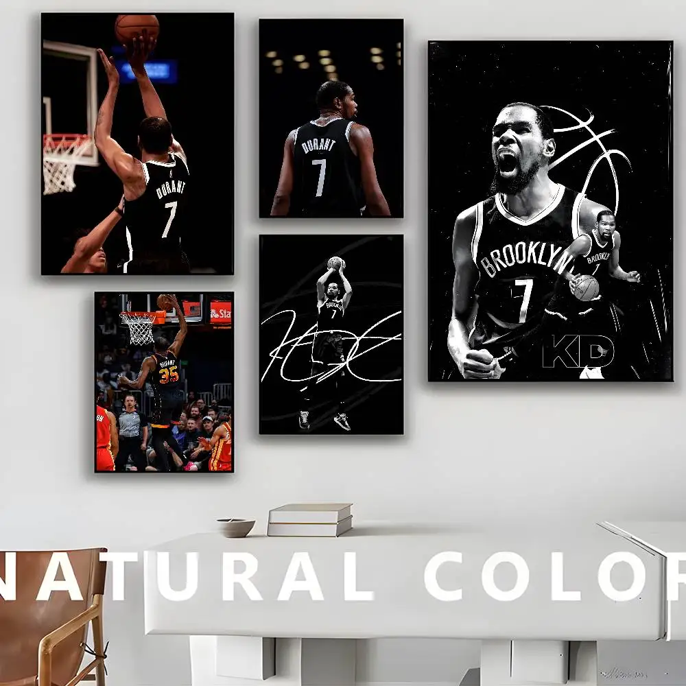 K-Kevin Wayne D-DurantS Poster Retro Kraft Paper Sticker DIY Room Bar Cafe Aesthetic Art Wall Painting
