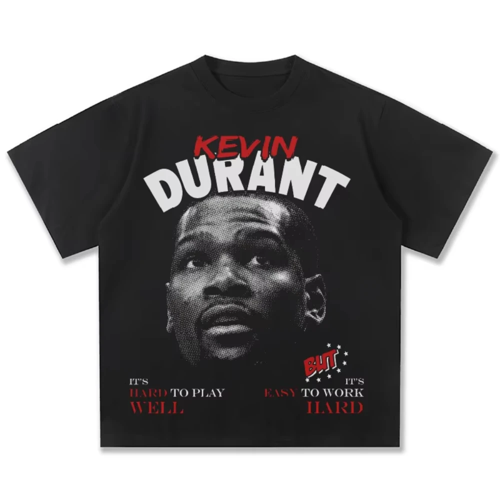 Kevin Durant Basketball Star T Shirt Men Women Cotton Tees Y2k Tops Sports Short Sleeve Brand T-shirts Women Clothing Streetwear