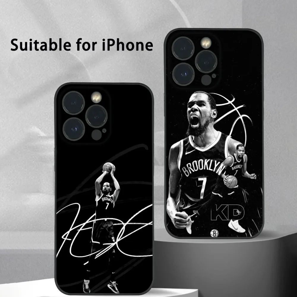 Kevin Durant Phone Case For iPhone 16 15 14 13 Pro Max Plus Mini Frosted Soft Shell Funda