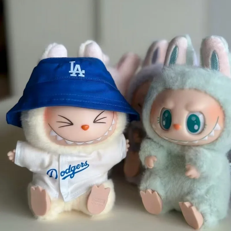 Labubu Doll Clothes 15/17cm Labubu Clothes Sitting Party Number High-Energy Baseball Clothes Children'S DIY Doll Accessories