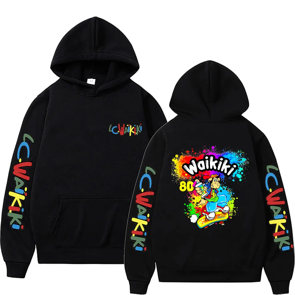 Love Graffiti Lc Waikiki Monkey Hoodie Funny Monkey Printed Sportswear Men's Fashion Street Men's Casual Hoodie