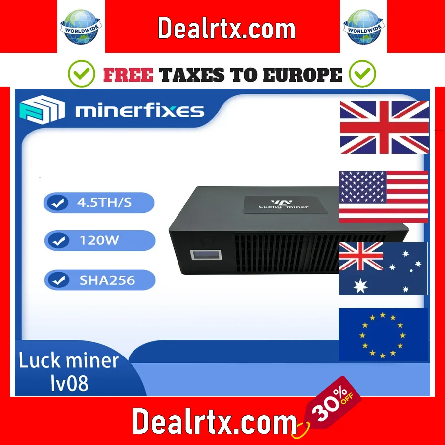 Lucky miner LV08 WIFI 4.5TH/S BM1366 SHA256 Home Silent lottery miner BTC miners machine solo miner Bitcoin Miners Bitaxe ultra