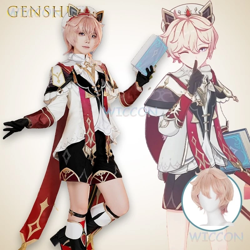 Mag ‌Game Genshin Impact Mondstadt Dahlia Cosplay Costume Boy Outfit Anime Character Style Double Penetration Halloween