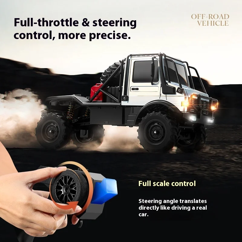 Mangniu New Product Mn333 Unimog 1:18 Alloy Climbing Front 4 * 4 All Terrain Tires Full Scale Remote Control Car Model Gift