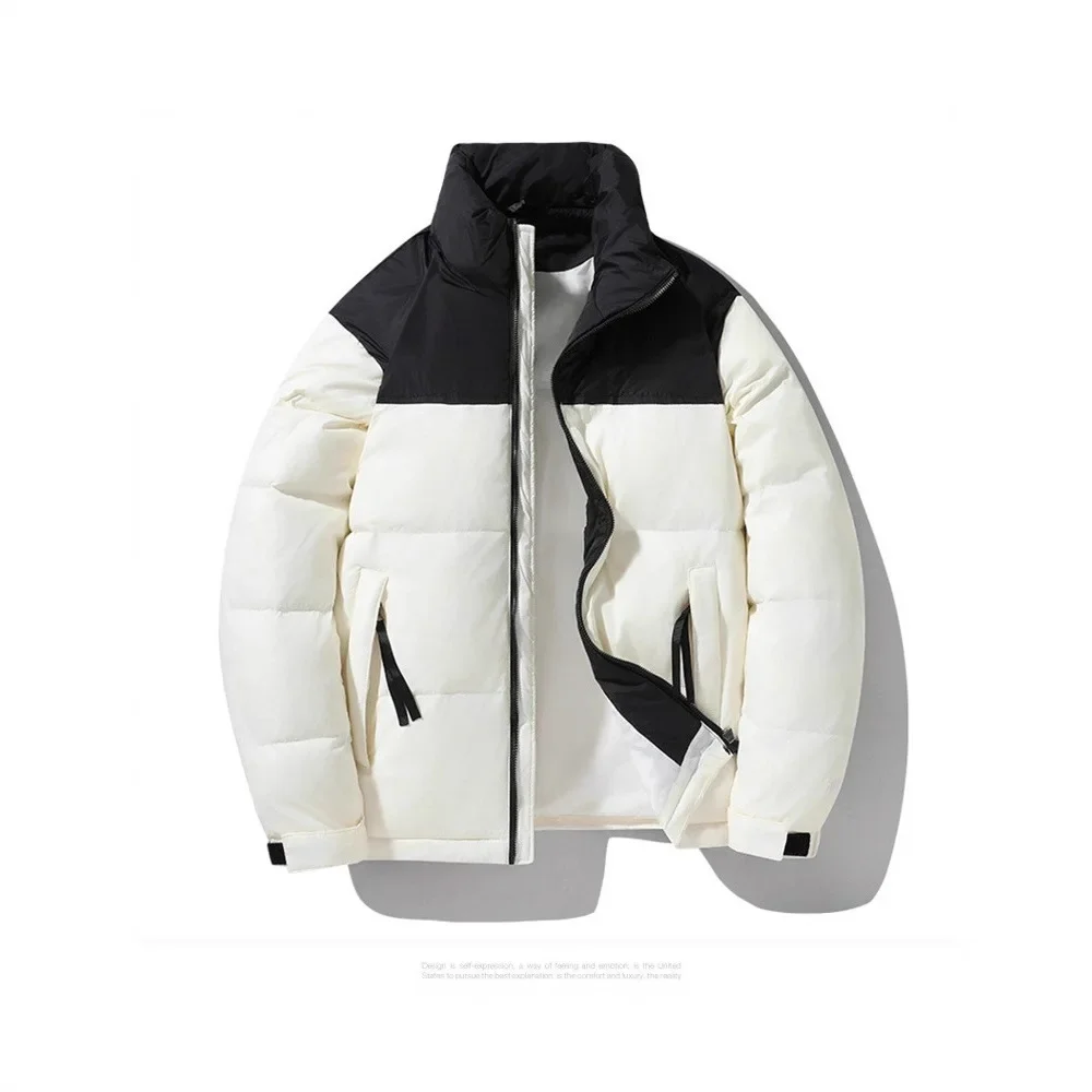 North Face Short Thickened down Jacket White Duck Feather Men's Couple New Winter High-end Outerwear Casual Fashion Men's Clothi
