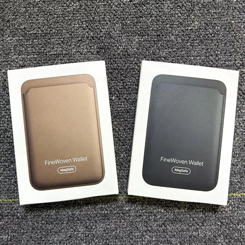 Offical With Box Finewoven Card Wallet Case For iPhone 15 16 17 Pro Max Plus For Apple 13 14 Pro Strong Magnetic Magsafe Covers