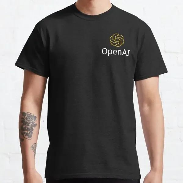 OpenAI Man T-shirts High Quality 100% Cotton Unisex Sora T Shirt Developer Programmer Funny OpenAI ChatGPT Silhouette Gift Tee