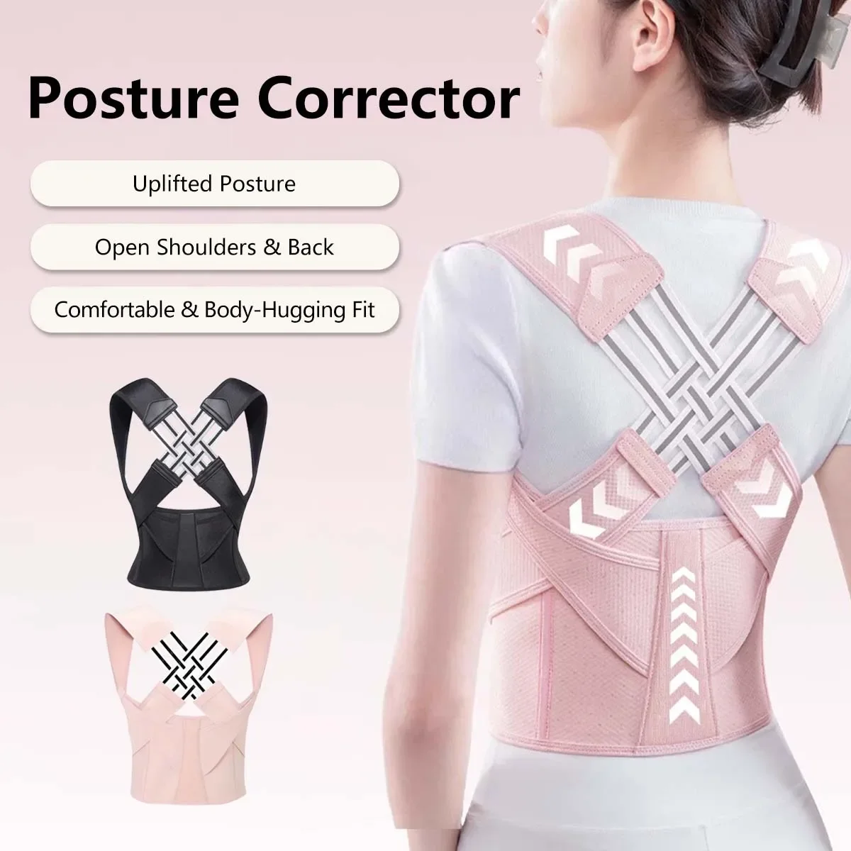 Posture Corrector | Adjustable Back Support Belt for Abdominal Waist Correction, Spine Alignment Waist Trainer Unisex