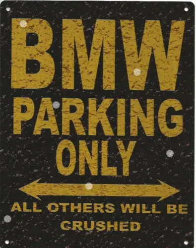 q1,BMW PARKING METAL SIGN RUSTIC VINTAGE STYLE garage-Aluminum