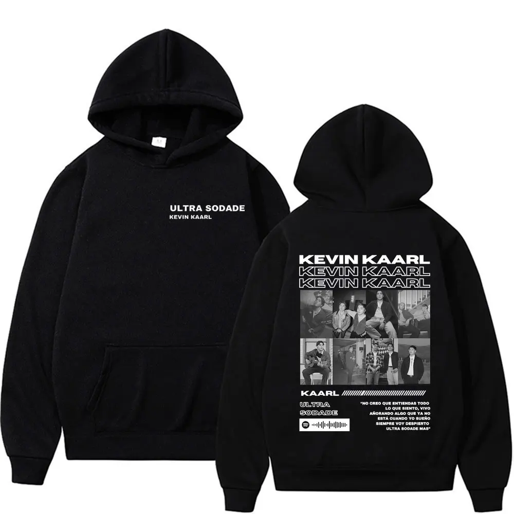 Rapper Kevin Kaarl Ultra Sodade Tour 2025 Cover Sweatshirts Men Women Fashion Retro Trend Hoodies Long Sleeve Oversized Pullover