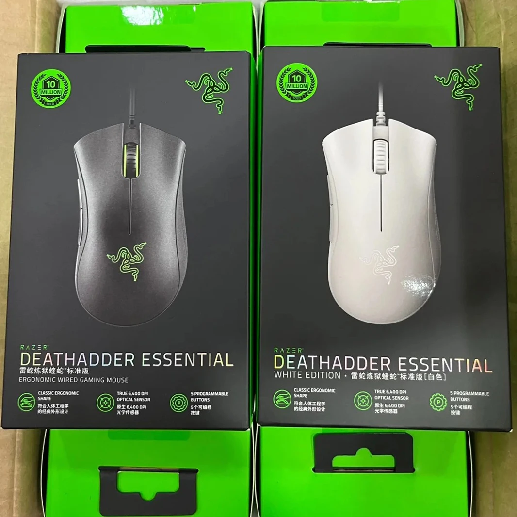 Razer Deathadder Standard Edition Wired Wireless Gaming Mouse, suitable for computer office e-sports ergonomic design, high prec
