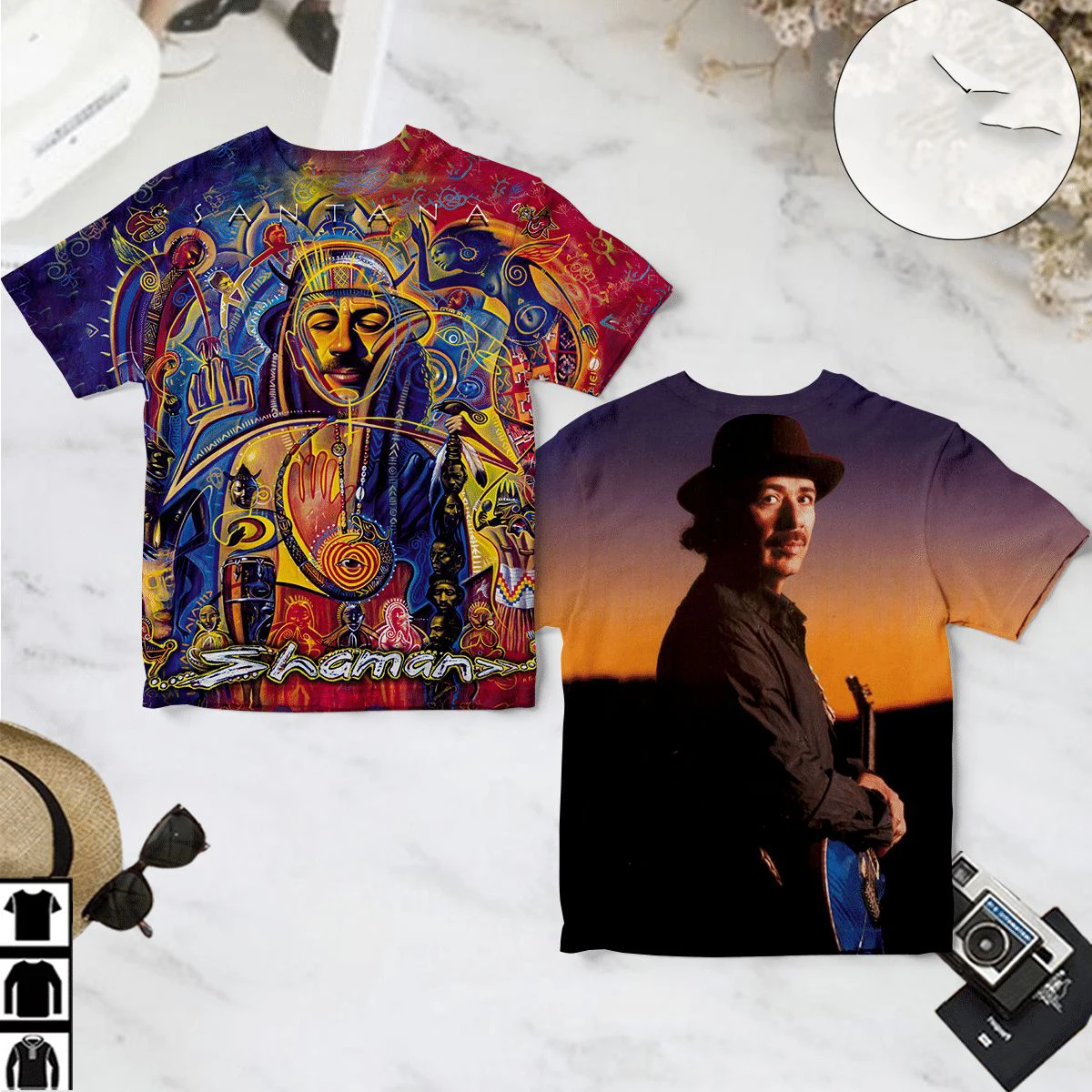 Rock Santana Album 3D Print T-shirts Fashion Men Women Hip Hop Trend Short Sleeve T shirt Summer Oversized Youth Streetwear Tops