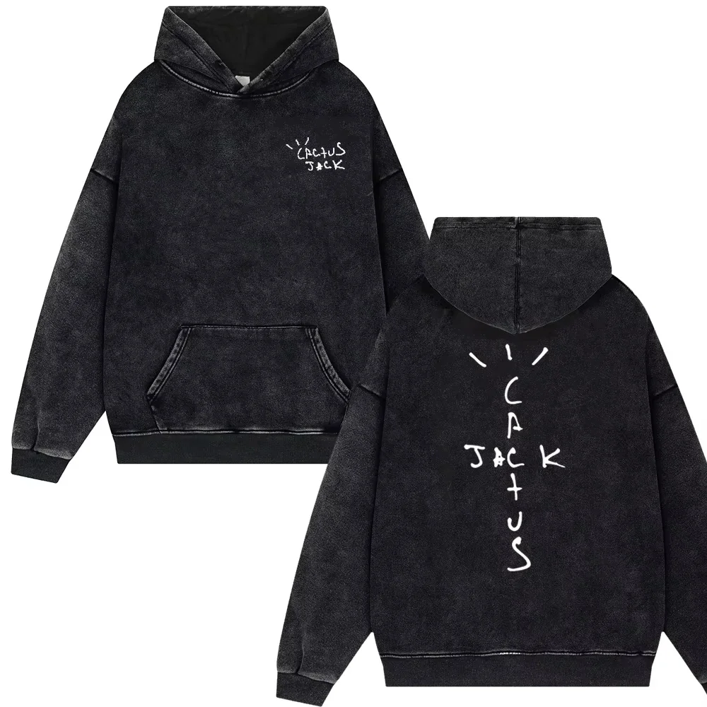 Streetwear Travis Look Mom I Can Fly Vintage Washed Hoodies Men Scott Unisex Harajuku Hip Hop Pullover Male Oversized Tops