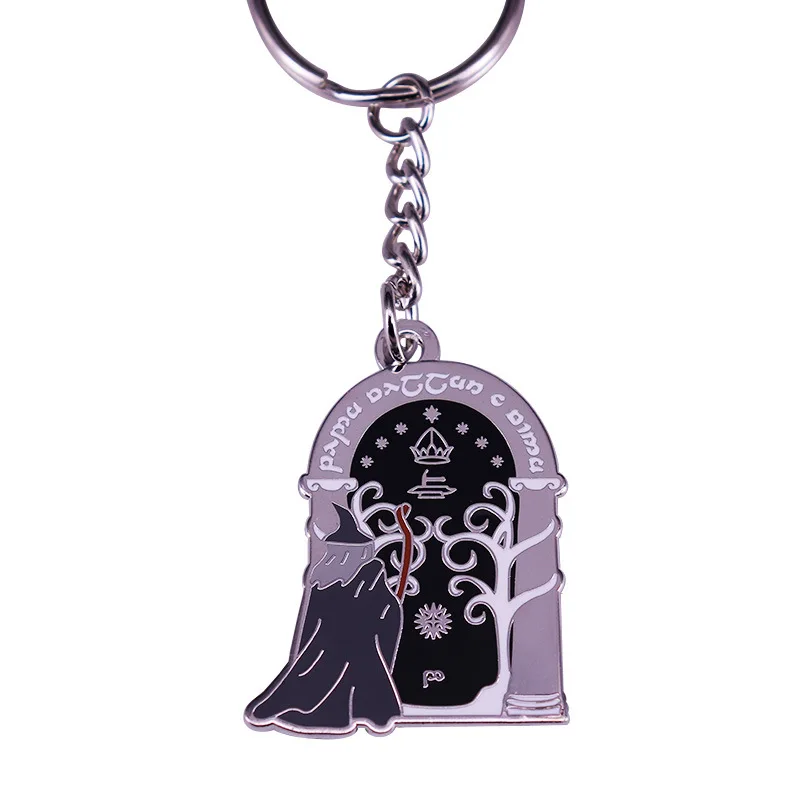 The Dolin Gate inspiration keychain. Gandalf needs to say a spell to decorate it with a magic pendant creative gift