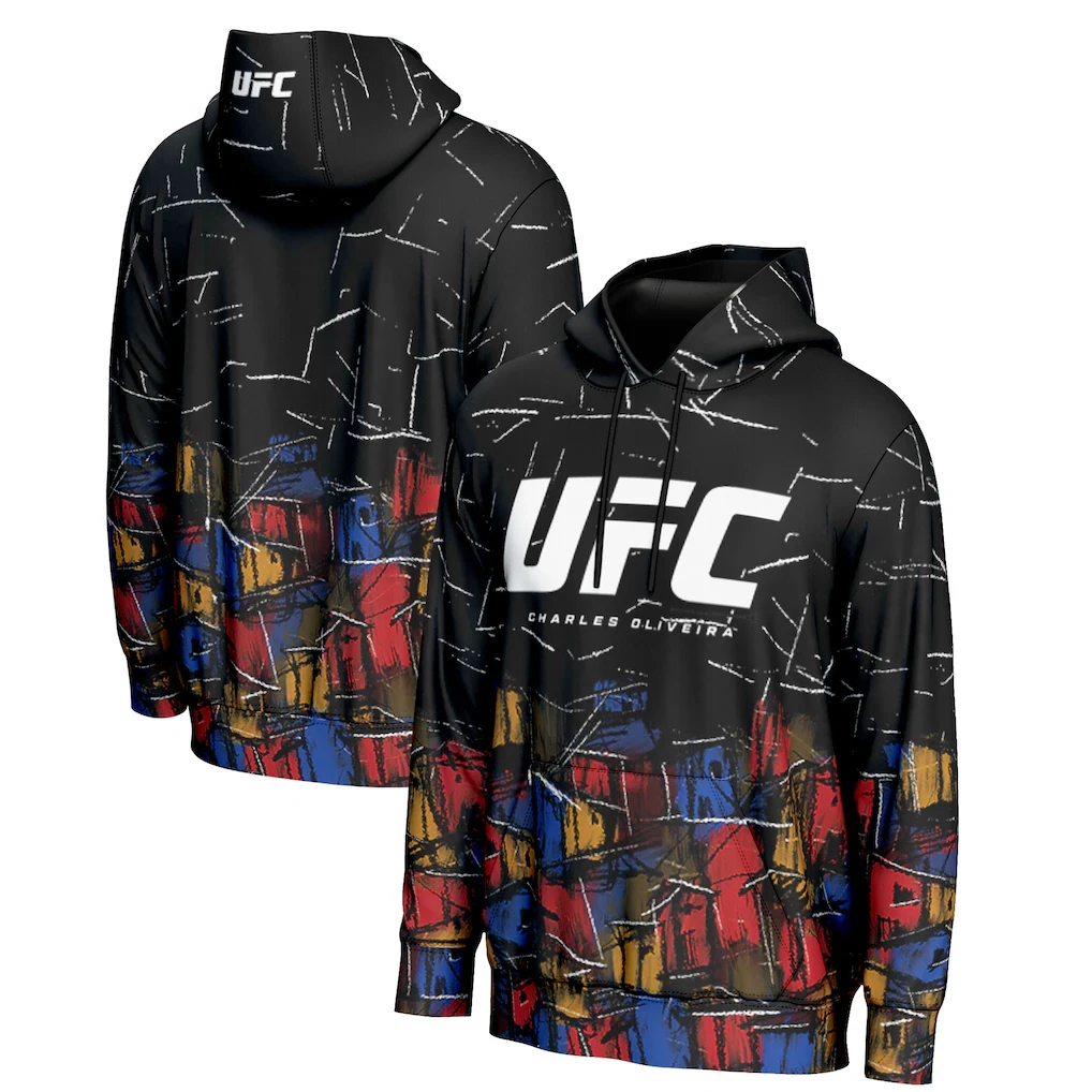 UFC Top Boxer Charles Oliveira Hoodie Men Women Loose Breathable Comfortable Sportswear King Of Jujutsu Role-Playing Hoodie
