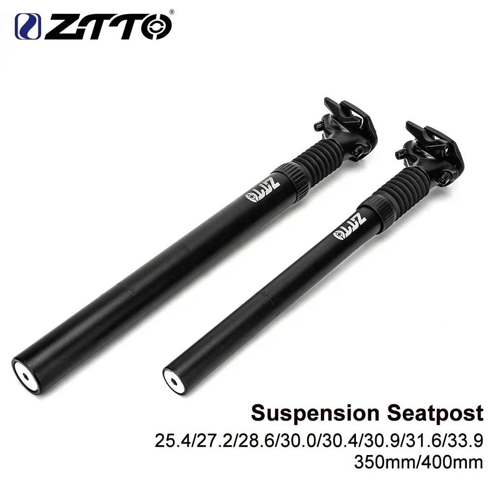 ZTTO MTB Suspension Seatpost Dropper 25.4/27.2/28.6/30/30.4/30.9/31.6/30.9mm Bicycle Seat Post Shock Absorber Saddle Tube 350mm