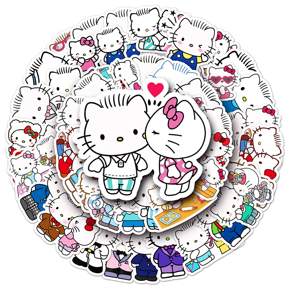 10/30/50pcs Cute Sanrio Cartoon DEAR DANIEL Anime Stickers Decoration Water Bottle Fridge Laptop Phone Funny Sticker Kids Toys