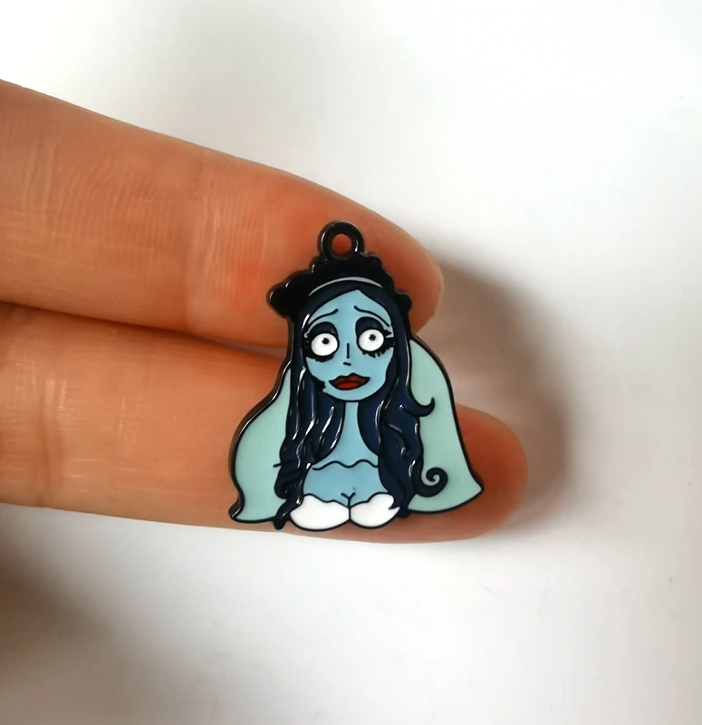 10pcs Cartoon Charm Jewelry Making Enamel Pendant DIY Earring Necklace Bracelet Accessories Alloy