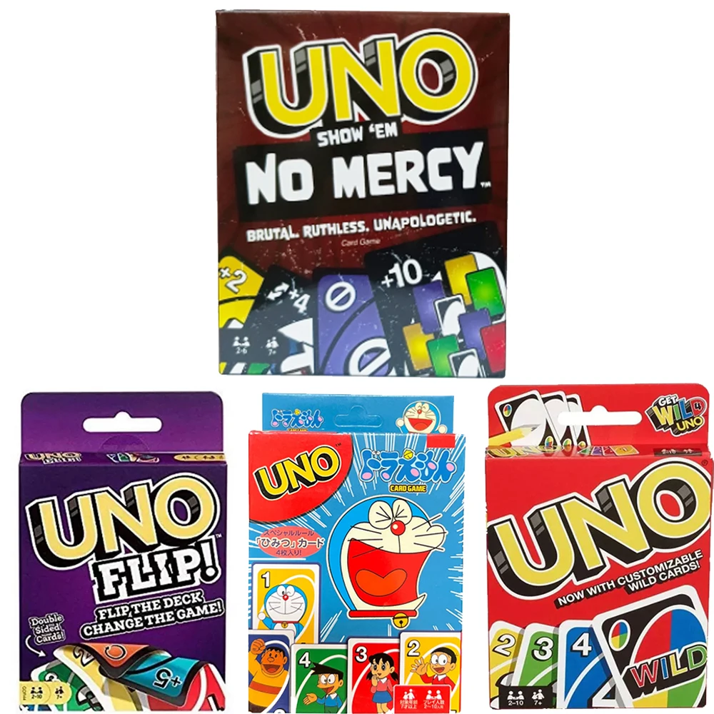 2025 ONE FLIP! Board Games Playing Cards UNO Harry Narutos Christmas Card Table Game for Children Adults Birthday Gifts Toys